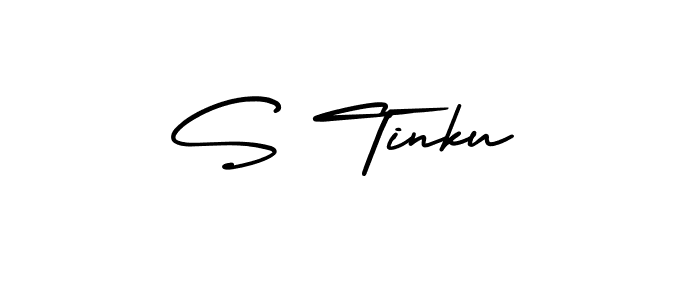 How to make S Tinku signature? AmerikaSignatureDemo-Regular is a professional autograph style. Create handwritten signature for S Tinku name. S Tinku signature style 3 images and pictures png