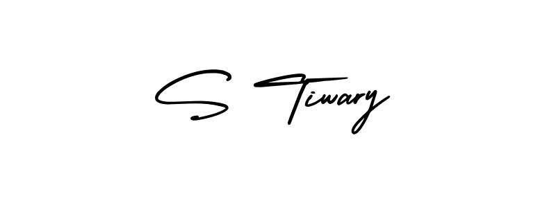 Also You can easily find your signature by using the search form. We will create S Tiwary name handwritten signature images for you free of cost using AmerikaSignatureDemo-Regular sign style. S Tiwary signature style 3 images and pictures png