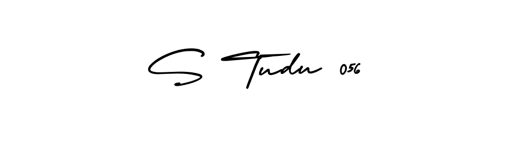 You should practise on your own different ways (AmerikaSignatureDemo-Regular) to write your name (S Tudu 056) in signature. don't let someone else do it for you. S Tudu 056 signature style 3 images and pictures png