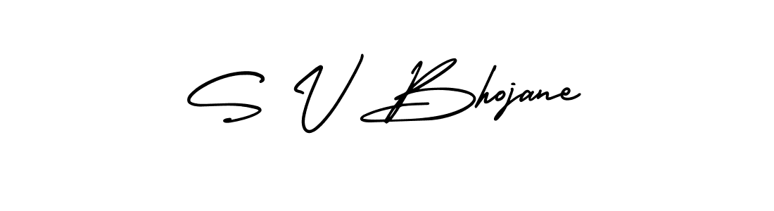 Also we have S V Bhojane name is the best signature style. Create professional handwritten signature collection using AmerikaSignatureDemo-Regular autograph style. S V Bhojane signature style 3 images and pictures png