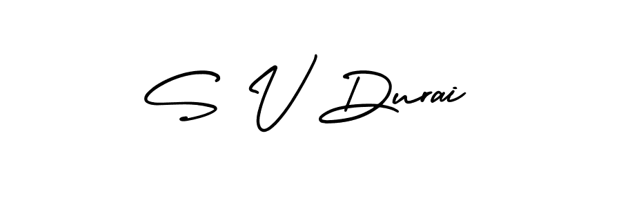 if you are searching for the best signature style for your name S V Durai. so please give up your signature search. here we have designed multiple signature styles  using AmerikaSignatureDemo-Regular. S V Durai signature style 3 images and pictures png