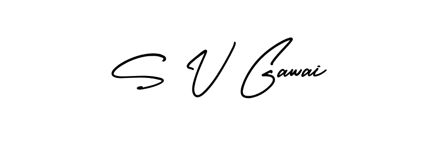 Once you've used our free online signature maker to create your best signature AmerikaSignatureDemo-Regular style, it's time to enjoy all of the benefits that S V Gawai name signing documents. S V Gawai signature style 3 images and pictures png