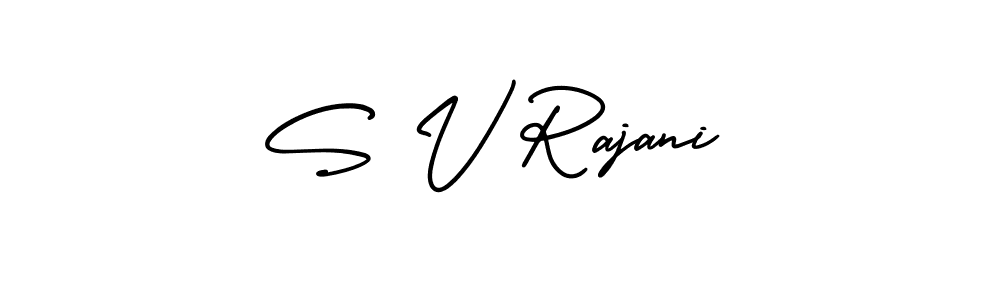 Also we have S V Rajani name is the best signature style. Create professional handwritten signature collection using AmerikaSignatureDemo-Regular autograph style. S V Rajani signature style 3 images and pictures png