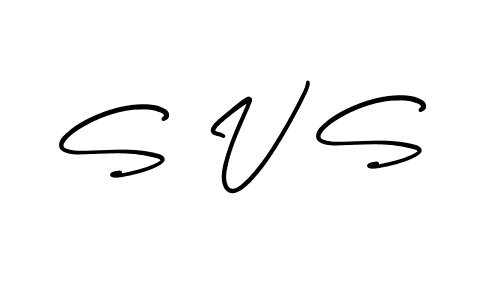 You should practise on your own different ways (AmerikaSignatureDemo-Regular) to write your name (S V S) in signature. don't let someone else do it for you. S V S signature style 3 images and pictures png
