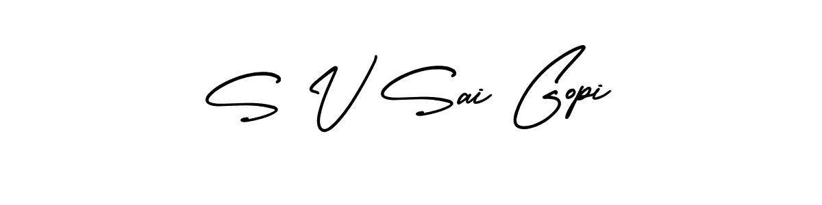 How to Draw S V Sai Gopi signature style? AmerikaSignatureDemo-Regular is a latest design signature styles for name S V Sai Gopi. S V Sai Gopi signature style 3 images and pictures png