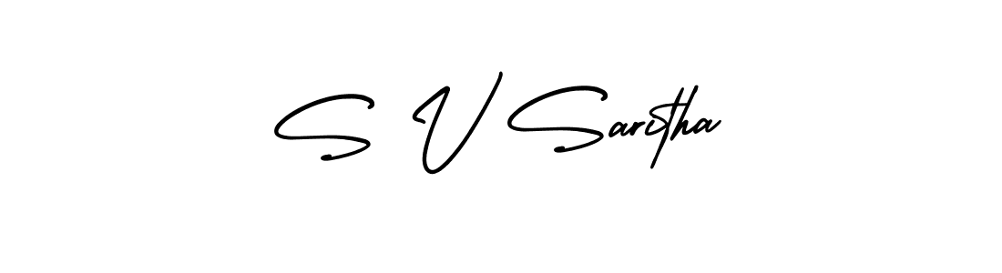 Make a beautiful signature design for name S V Saritha. Use this online signature maker to create a handwritten signature for free. S V Saritha signature style 3 images and pictures png