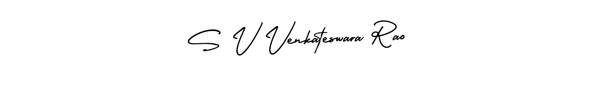Create a beautiful signature design for name S V Venkateswara Rao. With this signature (AmerikaSignatureDemo-Regular) fonts, you can make a handwritten signature for free. S V Venkateswara Rao signature style 3 images and pictures png