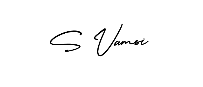 if you are searching for the best signature style for your name S Vamsi. so please give up your signature search. here we have designed multiple signature styles  using AmerikaSignatureDemo-Regular. S Vamsi signature style 3 images and pictures png