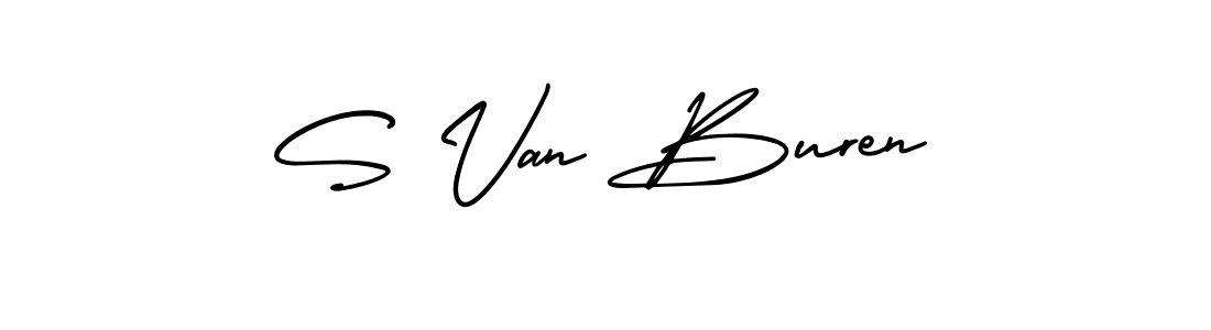 Design your own signature with our free online signature maker. With this signature software, you can create a handwritten (AmerikaSignatureDemo-Regular) signature for name S Van Buren. S Van Buren signature style 3 images and pictures png