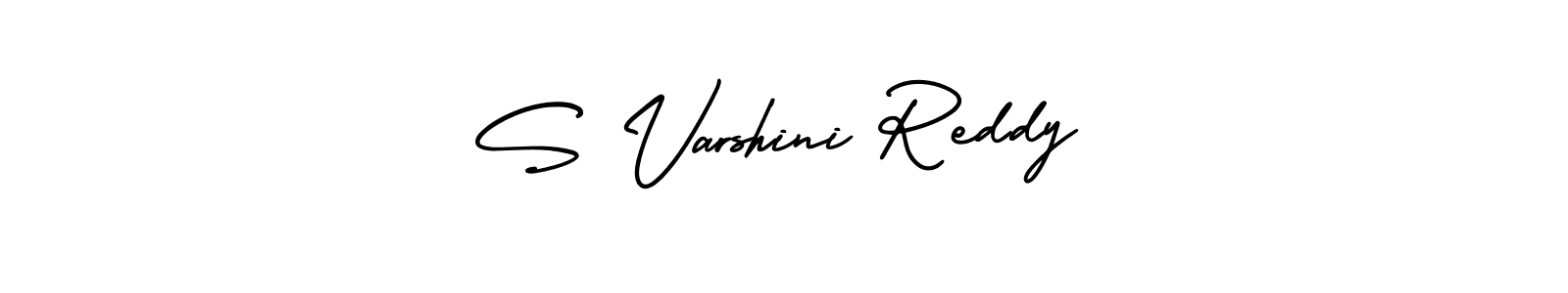 Create a beautiful signature design for name S Varshini Reddy. With this signature (AmerikaSignatureDemo-Regular) fonts, you can make a handwritten signature for free. S Varshini Reddy signature style 3 images and pictures png