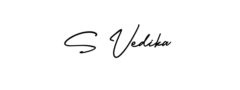 This is the best signature style for the S Vedika name. Also you like these signature font (AmerikaSignatureDemo-Regular). Mix name signature. S Vedika signature style 3 images and pictures png