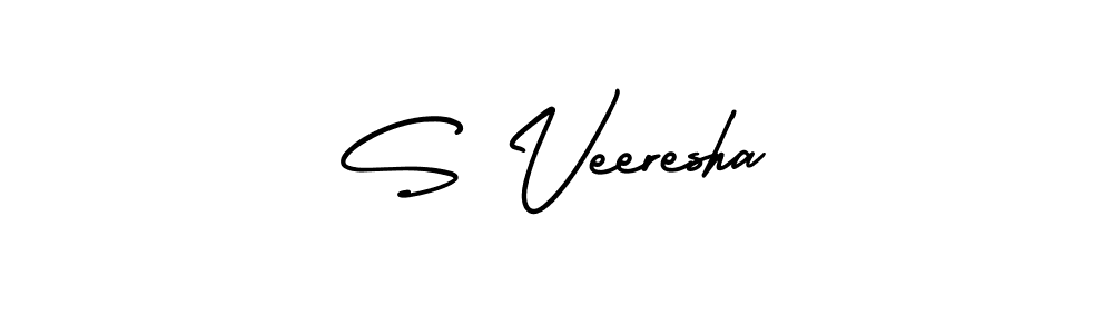 It looks lik you need a new signature style for name S Veeresha. Design unique handwritten (AmerikaSignatureDemo-Regular) signature with our free signature maker in just a few clicks. S Veeresha signature style 3 images and pictures png