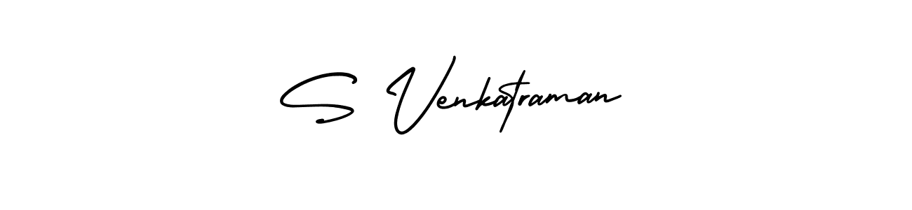 S Venkatraman stylish signature style. Best Handwritten Sign (AmerikaSignatureDemo-Regular) for my name. Handwritten Signature Collection Ideas for my name S Venkatraman. S Venkatraman signature style 3 images and pictures png