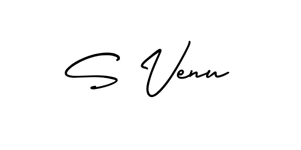 if you are searching for the best signature style for your name S Venu. so please give up your signature search. here we have designed multiple signature styles  using AmerikaSignatureDemo-Regular. S Venu signature style 3 images and pictures png