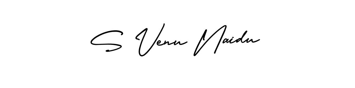 AmerikaSignatureDemo-Regular is a professional signature style that is perfect for those who want to add a touch of class to their signature. It is also a great choice for those who want to make their signature more unique. Get S Venu Naidu name to fancy signature for free. S Venu Naidu signature style 3 images and pictures png