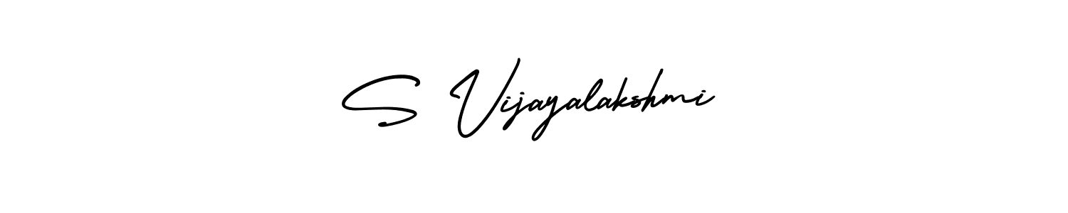 The best way (AmerikaSignatureDemo-Regular) to make a short signature is to pick only two or three words in your name. The name S Vijayalakshmi include a total of six letters. For converting this name. S Vijayalakshmi signature style 3 images and pictures png
