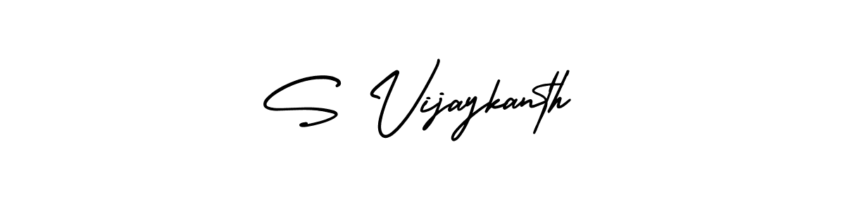 AmerikaSignatureDemo-Regular is a professional signature style that is perfect for those who want to add a touch of class to their signature. It is also a great choice for those who want to make their signature more unique. Get S Vijaykanth name to fancy signature for free. S Vijaykanth signature style 3 images and pictures png