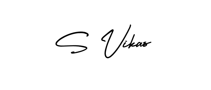 How to make S Vikas signature? AmerikaSignatureDemo-Regular is a professional autograph style. Create handwritten signature for S Vikas name. S Vikas signature style 3 images and pictures png