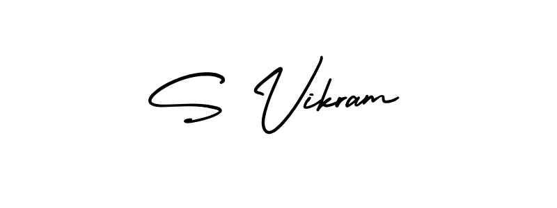 It looks lik you need a new signature style for name S Vikram. Design unique handwritten (AmerikaSignatureDemo-Regular) signature with our free signature maker in just a few clicks. S Vikram signature style 3 images and pictures png