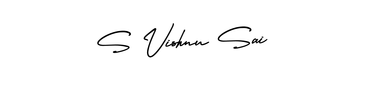 It looks lik you need a new signature style for name S Vishnu Sai. Design unique handwritten (AmerikaSignatureDemo-Regular) signature with our free signature maker in just a few clicks. S Vishnu Sai signature style 3 images and pictures png