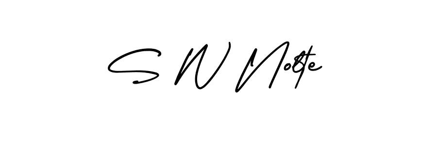 Similarly AmerikaSignatureDemo-Regular is the best handwritten signature design. Signature creator online .You can use it as an online autograph creator for name S W Nolte. S W Nolte signature style 3 images and pictures png