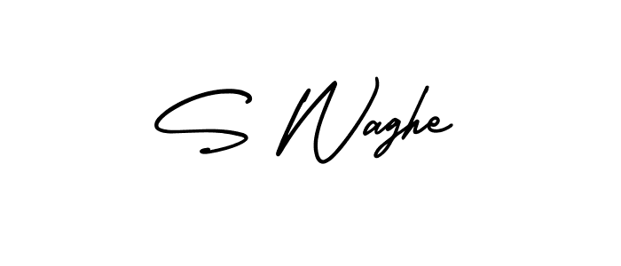 Similarly AmerikaSignatureDemo-Regular is the best handwritten signature design. Signature creator online .You can use it as an online autograph creator for name S Waghe. S Waghe signature style 3 images and pictures png