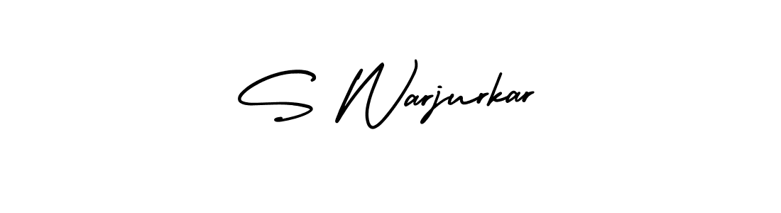 Use a signature maker to create a handwritten signature online. With this signature software, you can design (AmerikaSignatureDemo-Regular) your own signature for name S Warjurkar. S Warjurkar signature style 3 images and pictures png