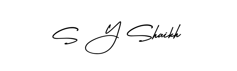 Make a short S Y Shaikh signature style. Manage your documents anywhere anytime using AmerikaSignatureDemo-Regular. Create and add eSignatures, submit forms, share and send files easily. S Y Shaikh signature style 3 images and pictures png