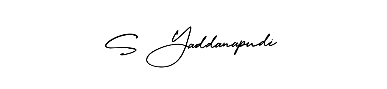 How to make S Yaddanapudi signature? AmerikaSignatureDemo-Regular is a professional autograph style. Create handwritten signature for S Yaddanapudi name. S Yaddanapudi signature style 3 images and pictures png