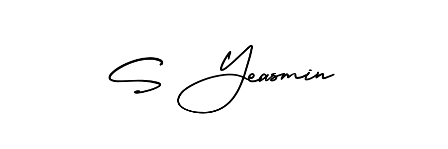 AmerikaSignatureDemo-Regular is a professional signature style that is perfect for those who want to add a touch of class to their signature. It is also a great choice for those who want to make their signature more unique. Get S Yeasmin name to fancy signature for free. S Yeasmin signature style 3 images and pictures png