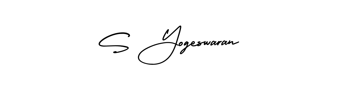 Also we have S Yogeswaran name is the best signature style. Create professional handwritten signature collection using AmerikaSignatureDemo-Regular autograph style. S Yogeswaran signature style 3 images and pictures png