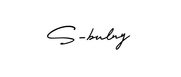 Similarly AmerikaSignatureDemo-Regular is the best handwritten signature design. Signature creator online .You can use it as an online autograph creator for name S-bulny. S-bulny signature style 3 images and pictures png