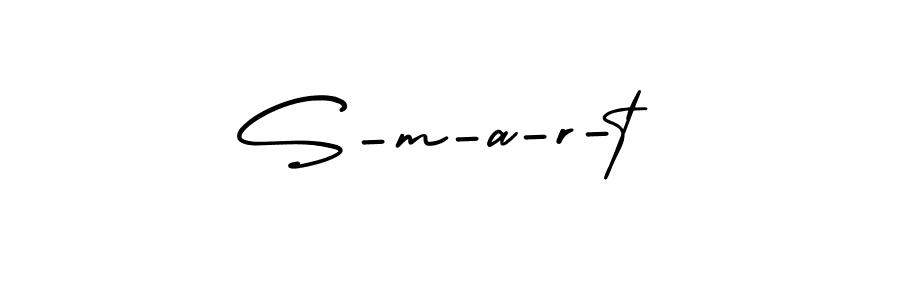 You should practise on your own different ways (AmerikaSignatureDemo-Regular) to write your name (S-m-a-r-t) in signature. don't let someone else do it for you. S-m-a-r-t signature style 3 images and pictures png