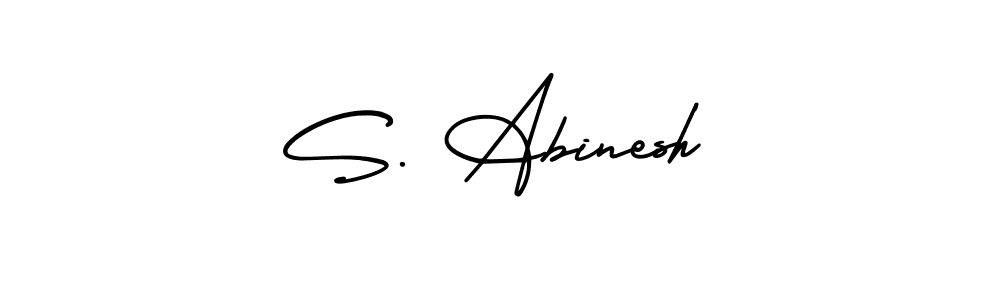 Make a beautiful signature design for name S. Abinesh. With this signature (AmerikaSignatureDemo-Regular) style, you can create a handwritten signature for free. S. Abinesh signature style 3 images and pictures png