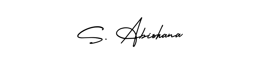 Also we have S. Abishana name is the best signature style. Create professional handwritten signature collection using AmerikaSignatureDemo-Regular autograph style. S. Abishana signature style 3 images and pictures png