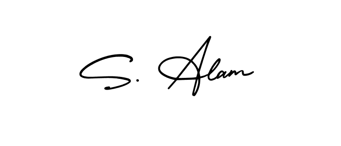 Similarly AmerikaSignatureDemo-Regular is the best handwritten signature design. Signature creator online .You can use it as an online autograph creator for name S. Alam. S. Alam signature style 3 images and pictures png