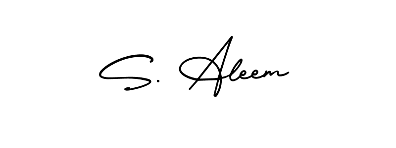 AmerikaSignatureDemo-Regular is a professional signature style that is perfect for those who want to add a touch of class to their signature. It is also a great choice for those who want to make their signature more unique. Get S. Aleem name to fancy signature for free. S. Aleem signature style 3 images and pictures png