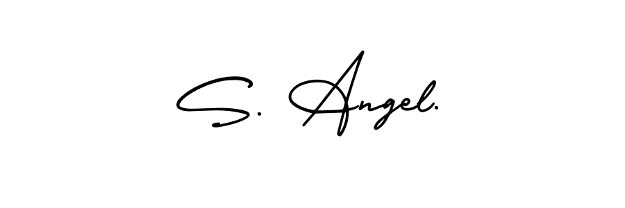 S. Angel. stylish signature style. Best Handwritten Sign (AmerikaSignatureDemo-Regular) for my name. Handwritten Signature Collection Ideas for my name S. Angel.. S. Angel. signature style 3 images and pictures png