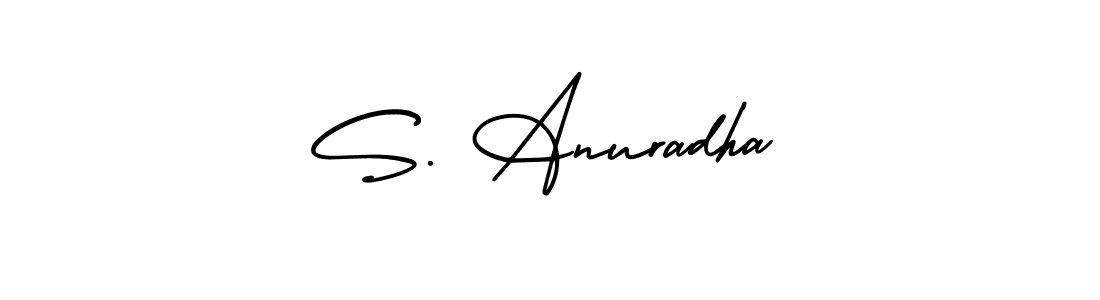 Design your own signature with our free online signature maker. With this signature software, you can create a handwritten (AmerikaSignatureDemo-Regular) signature for name S. Anuradha. S. Anuradha signature style 3 images and pictures png