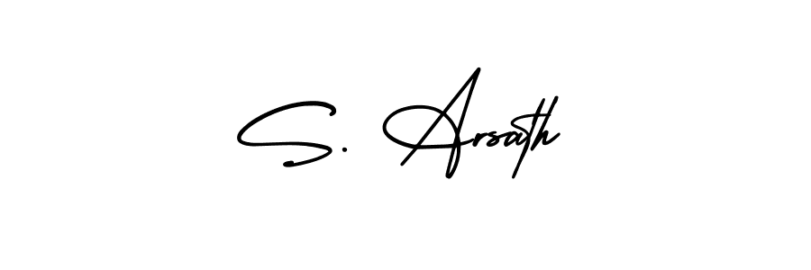 S. Arsath stylish signature style. Best Handwritten Sign (AmerikaSignatureDemo-Regular) for my name. Handwritten Signature Collection Ideas for my name S. Arsath. S. Arsath signature style 3 images and pictures png