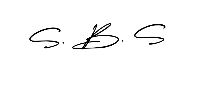 It looks lik you need a new signature style for name S. B. S. Design unique handwritten (AmerikaSignatureDemo-Regular) signature with our free signature maker in just a few clicks. S. B. S signature style 3 images and pictures png