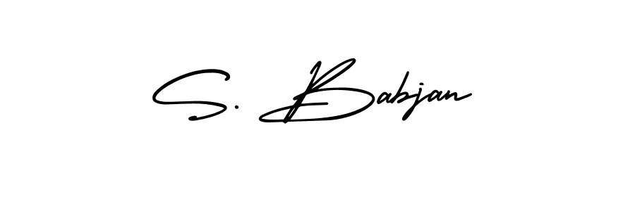 Make a beautiful signature design for name S. Babjan. Use this online signature maker to create a handwritten signature for free. S. Babjan signature style 3 images and pictures png