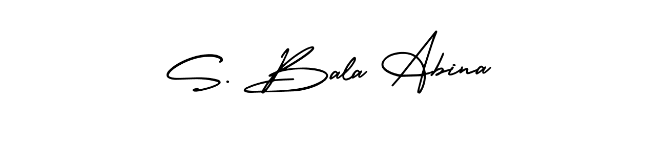 It looks lik you need a new signature style for name S. Bala Abina. Design unique handwritten (AmerikaSignatureDemo-Regular) signature with our free signature maker in just a few clicks. S. Bala Abina signature style 3 images and pictures png