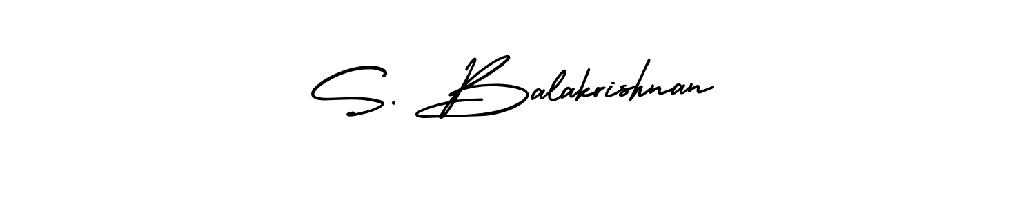 if you are searching for the best signature style for your name S. Balakrishnan. so please give up your signature search. here we have designed multiple signature styles  using AmerikaSignatureDemo-Regular. S. Balakrishnan signature style 3 images and pictures png