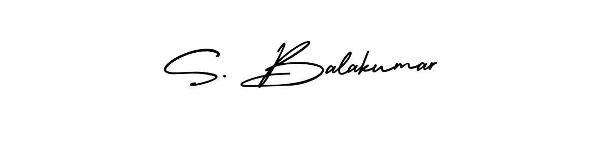 Also You can easily find your signature by using the search form. We will create S. Balakumar name handwritten signature images for you free of cost using AmerikaSignatureDemo-Regular sign style. S. Balakumar signature style 3 images and pictures png