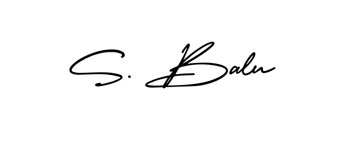 Make a beautiful signature design for name S. Balu. With this signature (AmerikaSignatureDemo-Regular) style, you can create a handwritten signature for free. S. Balu signature style 3 images and pictures png