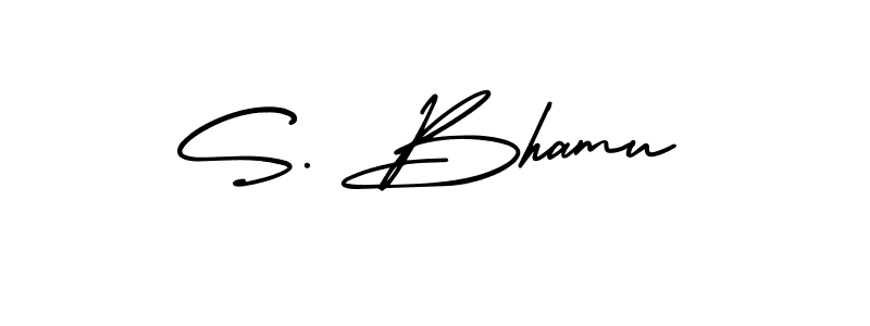 Make a short S. Bhamu signature style. Manage your documents anywhere anytime using AmerikaSignatureDemo-Regular. Create and add eSignatures, submit forms, share and send files easily. S. Bhamu signature style 3 images and pictures png