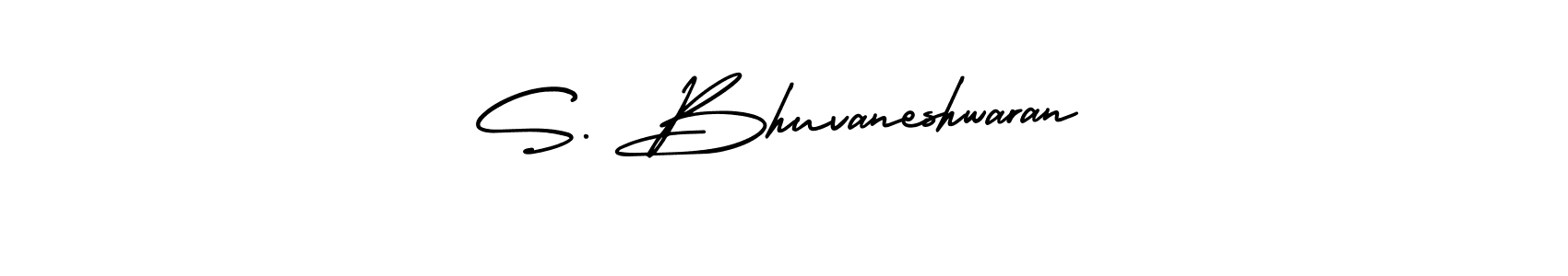 This is the best signature style for the S. Bhuvaneshwaran name. Also you like these signature font (AmerikaSignatureDemo-Regular). Mix name signature. S. Bhuvaneshwaran signature style 3 images and pictures png