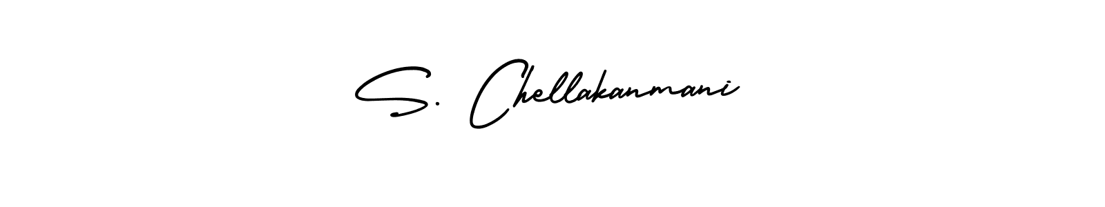 How to make S. Chellakanmani signature? AmerikaSignatureDemo-Regular is a professional autograph style. Create handwritten signature for S. Chellakanmani name. S. Chellakanmani signature style 3 images and pictures png