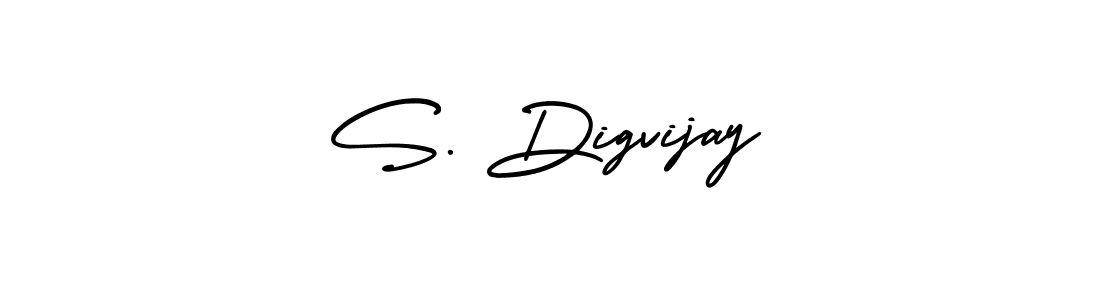 Design your own signature with our free online signature maker. With this signature software, you can create a handwritten (AmerikaSignatureDemo-Regular) signature for name S. Digvijay. S. Digvijay signature style 3 images and pictures png